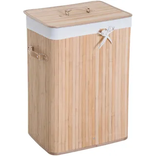 Homcom Wäschekorb Wäschebox 72L Natur