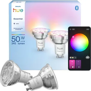 Philips Hue Leuchtmittel GU10 6.500 K 345 lm 4,7 W 2er Set