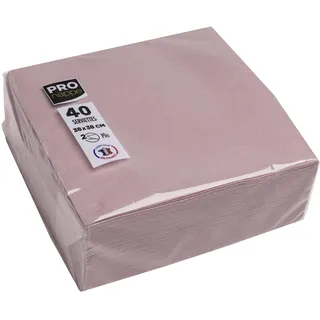 Pronape – Ref. SV623803I – 40 Servietten 38 x 38 cm – Mikro-Waffelpapier – Watte 2-lagig – Altrosa