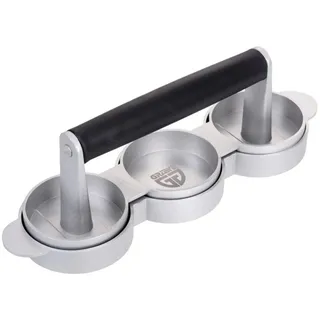 Gräwe Burgerpresse 3er Aluguss silber