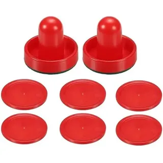 Ein Set Airhockey-Schieber und Airhockey-Pucks, Paddel, Torgriffe, Paddel, Ersatz für Spieltische, Airhockeys