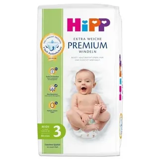 HiPP Extra Weiche Premium Windeln Midi 3 54 Stück