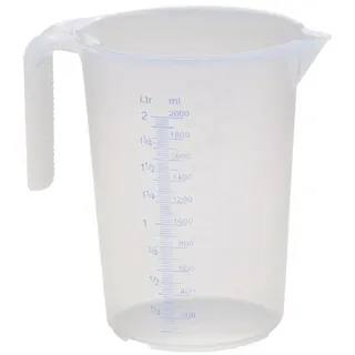 Hünersdorff Messkanne 2000 ml PP transp.D151xH206mm Griff offen