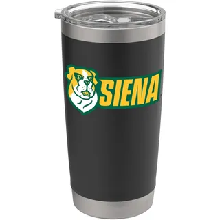 Siena College Saints St. Bernard New Horizontal Logo Doppelwandiger Edelstahl-Thermobecher