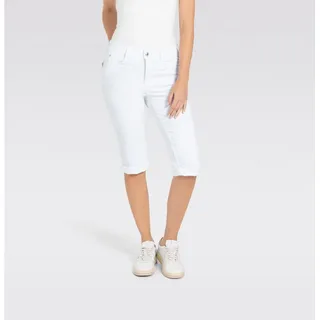 MAC Caprijeans »Dream-Sum« Bequemer Sitz mit krempelbarem Saum, weiß