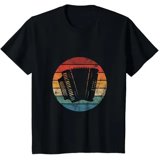 Harmonika Akkordeon Steirische Zieharmonika Geschenk Idee T-Shirt, Kinder, Schwarz, 152