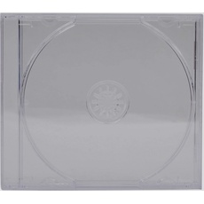 CD/DVD Jewel 10,4 mm Hüllen für 1 Disc mit transparentem Tray (50 Stück) von Dragon Trading®