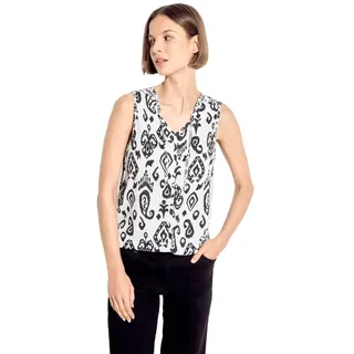 CECIL Damen B321518 Top mit Print, Vanilla White, Small