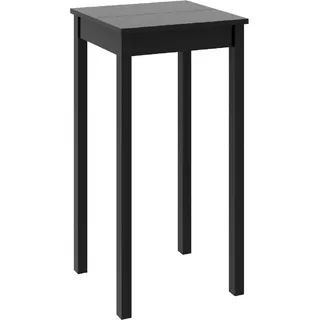 vidaXL Bartisch MDF Schwarz 55x55x107 cm - Schwarz