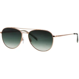 Pilotenbrille MARC O'POLO "Modell 505066", Herren, gold, clean, matt, metallic, Sonnenbrillen Pilotenbrille, Logoschriftzug auf dem Glas