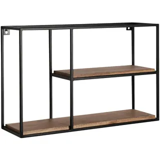 Wohnling Wandregal 60 x 40 x 18 cm Schwarz