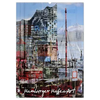 Kalender 2027 · Hamburger HafenArt | Kunstvolle Präsentation des Hamburger Hafens, die zum Träumen einlädt · DIN A2 hoch · CALVENDO Wandkalender