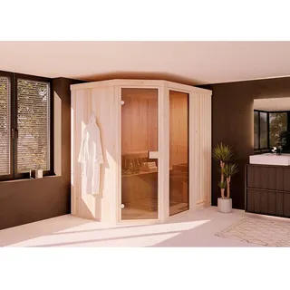 FinnTherm Sauna Pearl 2015 Naturbelassen 194 cm x 144 cm