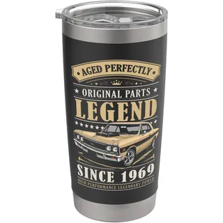 Legend Since 1969 Birthday Classic Car For Men Born in 1969 Doppelwandiger Edelstahl-Thermobecher