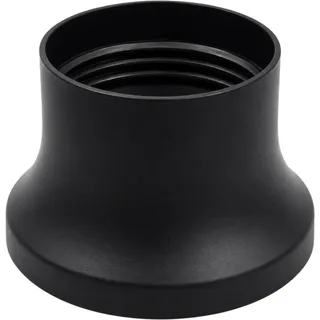 Hoher Schraubring E27 Schwarz Kunststoff Ø 57,5 mm Höhe 37 mm Gewindering für Lampenfassung Lampenschirm Lampenglas Fassungszubehör