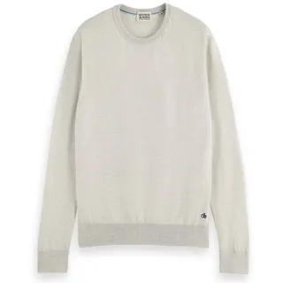 Scotch & Soda Herren »Strickpullover Essentials - Crewneck pullover in Merino wool«,