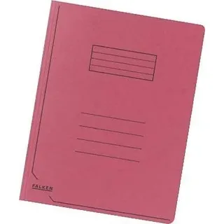 Falken 80001357 Einschlagmappe, Manilakarton für A4, 350g/qm, rot