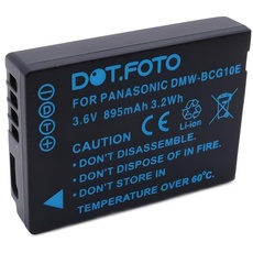 Dot.Foto DMW-BCG10, DMW-BCG10E Premium 3.6v / 895mAh Akku für Panasonic