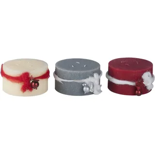 Christmas Gift 52920 Weihnachtskerze zufällige Farbauswahl 12,5 x 7 cm