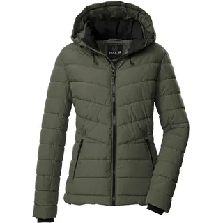 G.I.G.A. DX Damen Steppjacke/Funktionsjacke in Daunenoptik mit abzippbarer Kapuze GW 32 WMN QLTD JCKT, oliv, 44, 43537-000