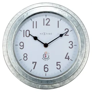 Nextime Wanduhr 22 cm 4301GA silber