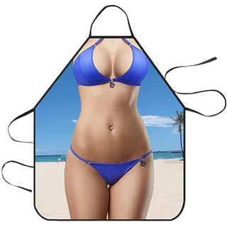 Lustige Küchenschürze Sexy Schürze 3D-lustige Kochschürze Sexy Mann-Frau-Schürze Neuheit Erwachsene, Damen Schürze Kochschürze Küchenschürze