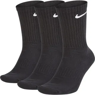 Nike Unisex Everyday Cushion Crew Training (3 Pairs) Sportsocken, Black/White, L EU