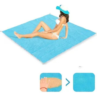 INF Strand-/Picknickdecke - 200x200 m - blau - Blau