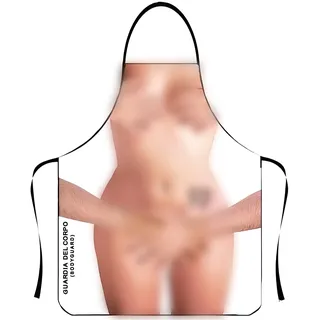 BDEPSTR 3D Sexy Lustige Kochschürze für Männer & Frauen | Humorvolle Neuheit für Geburtstagsfeier, BBQ & Küche | Urkomisches Geschenk zu Festen