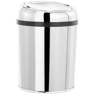 infactory Mülleimer: Abfalleimer mit Hand-Bewegungssensor und Edelstahl-Korpus, 3 Liter (Kosmetikeimer Sensor, Mülleimer mit Sensor, WC)