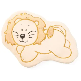 Grünspecht Naturprodukte GRÜNSPECHT Wärmezoo Löwe, Traubenkern-Wärmekissen mit waschbarem Bezug für Kinder, wärmendes Kuscheltier bei Bauchschmerzen & Erkältung (117-V1)