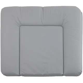 Rotho Babydesign Wickelauflage Breit (85 x 72 cm) - wickelauflage - wickeltischauflage - abwaschbar - wickelmatte - wasserdicht - grau