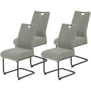 Hela Esszimmerstuhl Merkur Cord grau 4er Set
