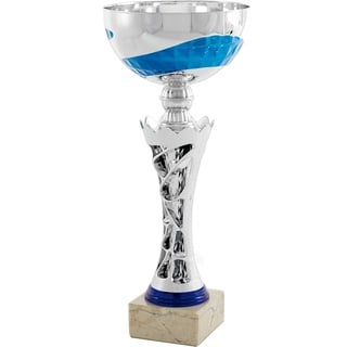 Art-Trophies AT41943 Trophäe für Erwachsene, Unisex, Blau, Silber, 30 cm