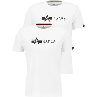 Alpha Industries Label 2 Pack Kurzarm-t-shirt - White