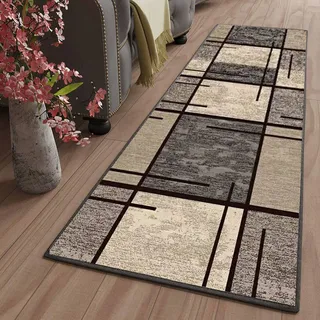LYYK Küchenteppich rutschfest Brücke Waschbare Polyester Verblassen Nicht Küchenmatte für Flur Wohnzimmer Küche Esszimmer gekettelt, 40x200cm Color12