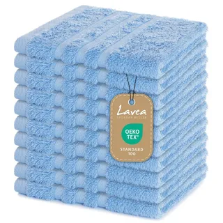 LAVEA Elena Handtuchset 10-tlg. blau