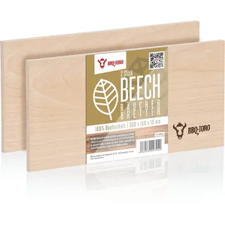 BBQ-Toro Räucherbrett 30 x 15 cm Holz beige