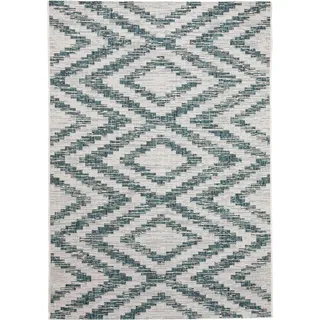 benuta Nest Outdoorteppich Cleo Blau 160x230 cm , Textil , Grafikmuster , Rechteckig , 160x230 cm , Oeko-Tex® Standard 100 , wasserabweisend , Teppiche und Böden, Teppiche, Outdoorteppiche