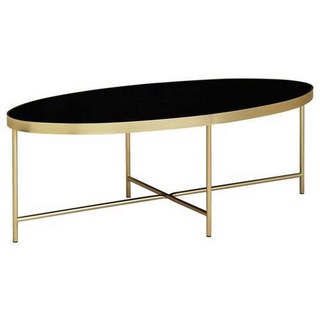 MID.YOU Couchtisch WL5.993 Glas schwarz oval 110 x 40 x 56 cm