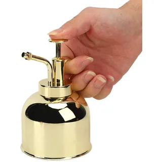 Hapivida Sprühflasche Pflanzen, Vintage Kupfer Metall Gießkanne, Handdruck Pumpe, Edelstahl, Retro Design, für Gartenblumen und Innenraum Dekoration