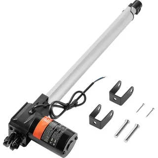 6000N Linearantrieb DC 12V - Elektrischer Linearmotor 400mm Hublänge - IP44 Elektrischer Türöffner - Geräuschpegel 50dB - 5mm/s Fahrgeschwindigkeit - Lineartechnik Verstellantrieb