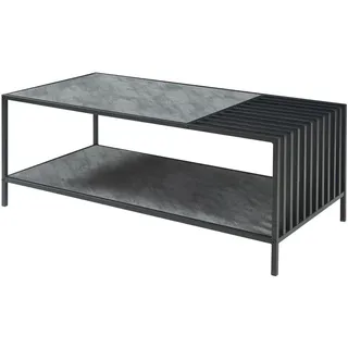 [en.casa] Pärghos Grau/Schwarz Holzwerkstoff 120 x 60 x 45 cm