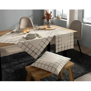 Tischdecke, sand