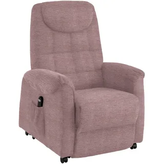 Xora Fernsehsessel , Rosa , Kunststoff , Uni , 83x113x92 cm , Stoffauswahl, Relaxfunktion , Wohnzimmer, Sessel, Fernsehsessel