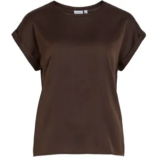VILA VIELLETTE Satin Top Braun XL
