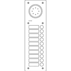 Schneider Electric, Klingel + Türsprechanlage, Ritto Acero Türstation