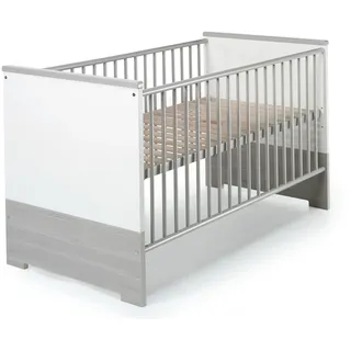 Schardt Babybett Kinderbett 70 X 140 cm Eco Silber 70 cm x 140 cm - Weiß, Silber
