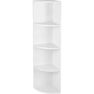 Vasagle Eckregal 4 Ebenen 30 cm x 129,5 cm x 30 cm Weiß