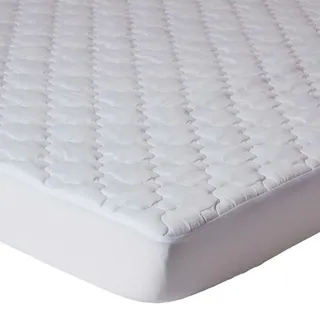 Homescapes Matratzenschoner 90/200 cm, samtweich & gepolstert , Weiß , Textil , Rechteckig , 90x200 cm , Oeko-Tex® Standard 100 , Schlafzimmer, Matratzen, Matratzenschoner & Matratzenzubehör